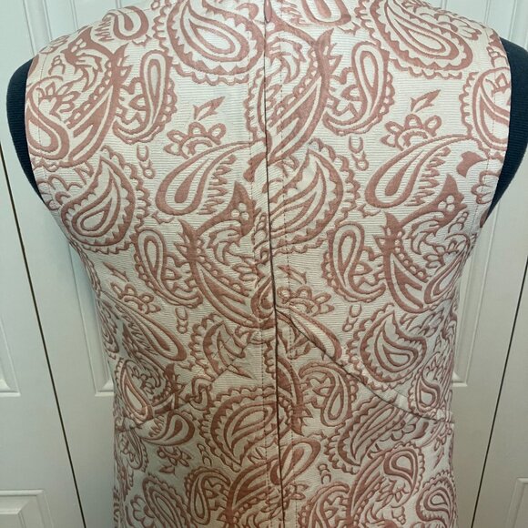 Victoria Beckham for Target Blush Pink Paisley Jacquard Dress Sz XS - Picture 5 of 8